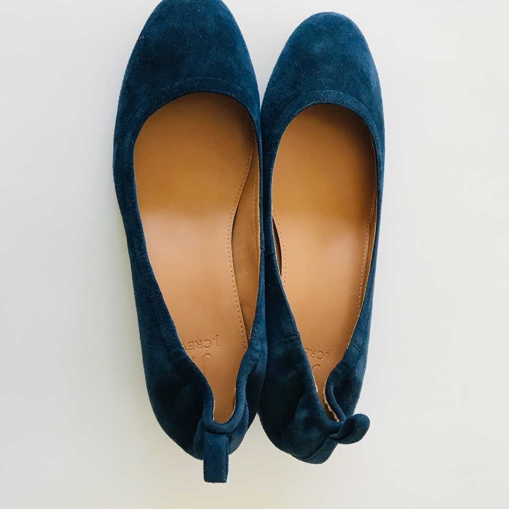 J.Crew Heeled Flats Pumps- Like NEW! - Picture 5 of 7